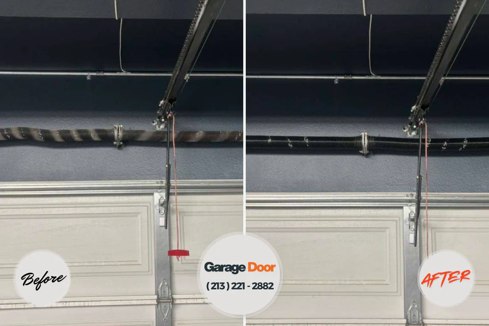 Before and after: garage door repair Fort Calhoun, NE